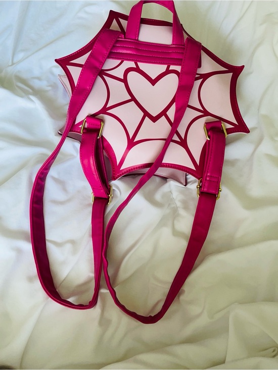 Pink Heart Web Backpack by main image 4